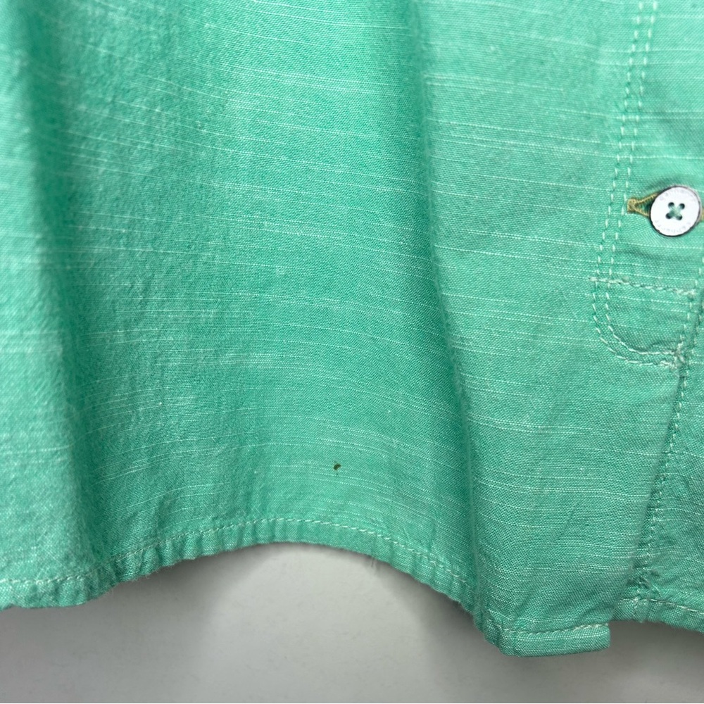 Carhartt Women's XL 16-18 Relaxed Fit Button Down Shirt. Teal Color - Picture 2 of 7